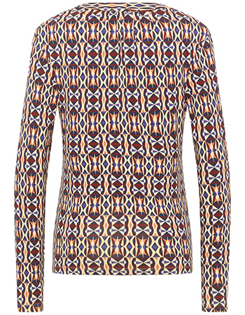 Longsleeve Ethno Brown detail