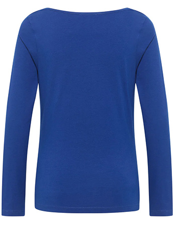 Longsleeve Watervalhals Ink Blue detail