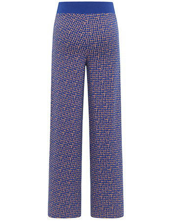 Pantalon Knitted Retro Look Blue Windows detail