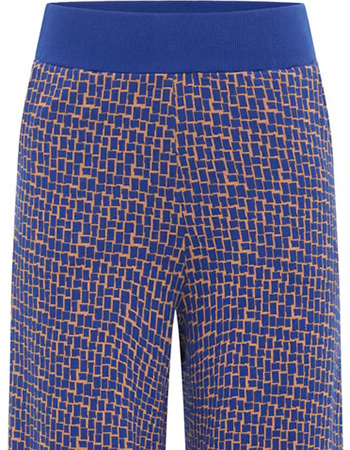 Pantalon Knitted Retro Look Blue Windows detail