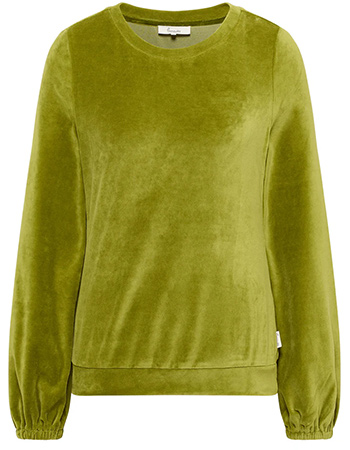 Trui Velours Loose Nicki Golden Cypress