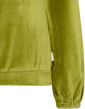 Trui Velours Loose Nicki Golden Cypress detail