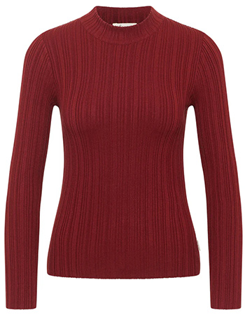 Trui Fijne Brei Silky Fired Brick