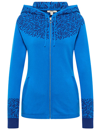 Vest Rits Jaquard Blue Paisley