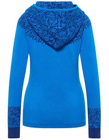 Vest Rits Jaquard Blue Paisley detail