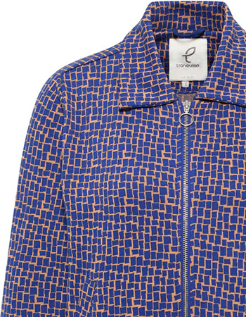 Bombervest Retro Look Blue Windows detail