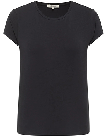 T&#8209;shirt Basic In Organic Cotton Zwart
