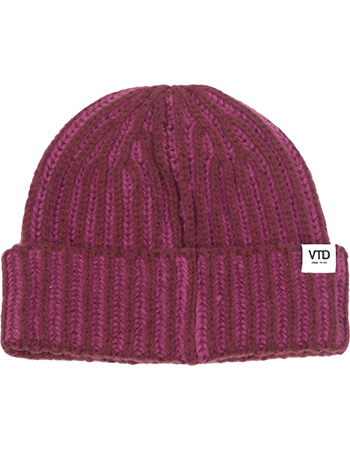 Beanie Don't Copie Me Pink Burgundy detail