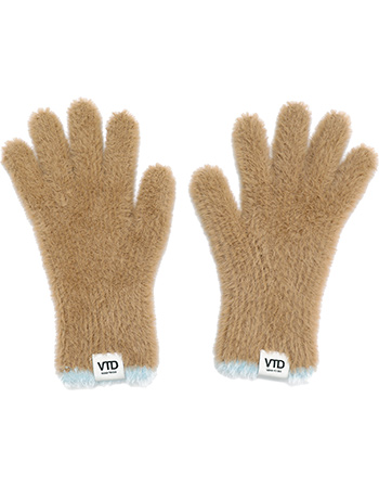 Handschoenen Fluffy Gerecycled Beige