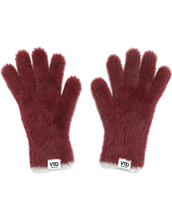 Handschoenen Gerecycled Fluffy Bordeaux