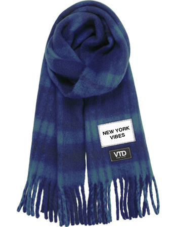 Shawl Gerecycled  Wol New York Vibes Navy
