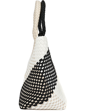 Tas Sylvia Free Love Black Beige White detail