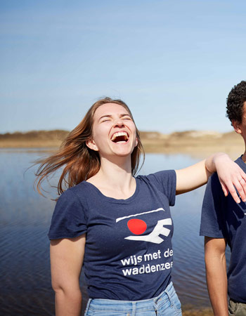 T-shirt Wijs met de Waddenzee