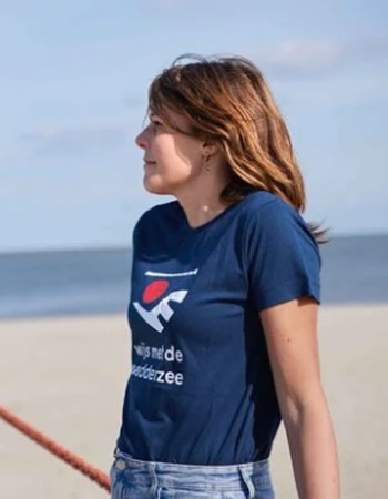 T-shirt Wijs met de Waddenzee