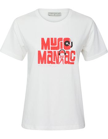 T&#8209;shirt Music Maniac  White