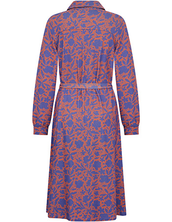 Jurk Polo Pointillism Marron detail