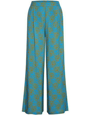 Broek Wide Panther Turtle Aqua