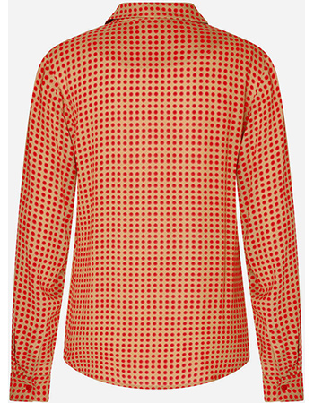 Blouse Amelie Duo Dots Tomato detail