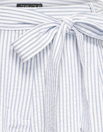 Short Zomer Strik Streep Navy detail