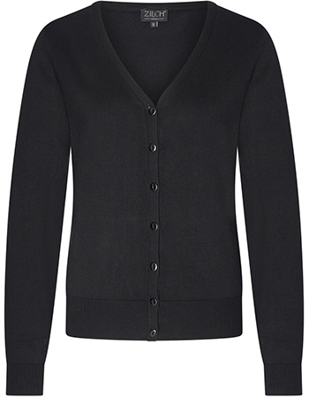 Cardigan V Neck Bamboe Zwart