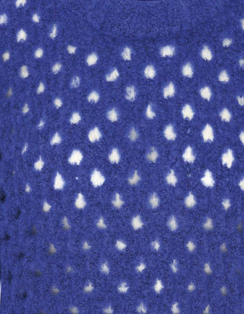 Trui Fancy Wol Electric Blue detail