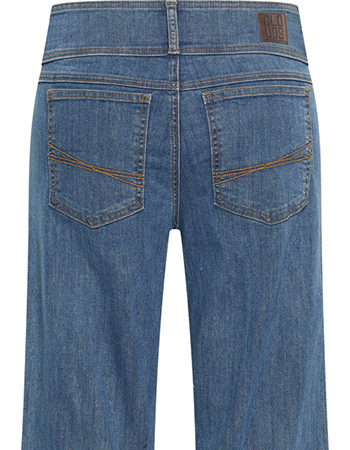 Jeans Lotus Wide Leg Washed Light Blue detail