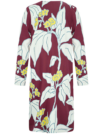 Jurk Chantal Edelweiss Bordeaux detail