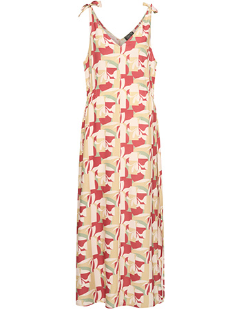 Jurk Lang Eva  Abstract Lipstick