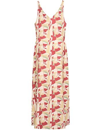 Jurk Lang Eva  Abstract Lipstick detail