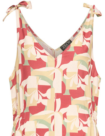 Jurk Lang Eva  Abstract Lipstick detail