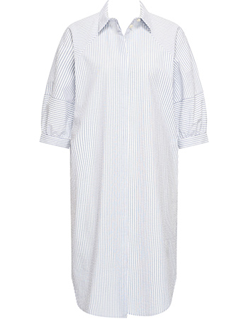 Zomerjurk Overhemdstyle Streep Navy