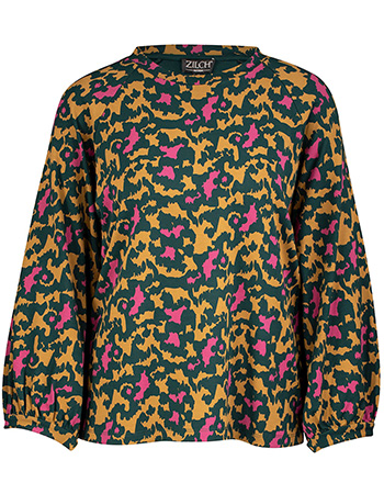 Longsleeve Top Raglan Fauna Mustard