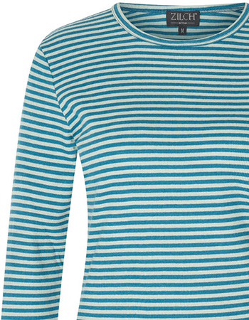 Longsleeve V&#8209;Neck Two Tone Petrol detail