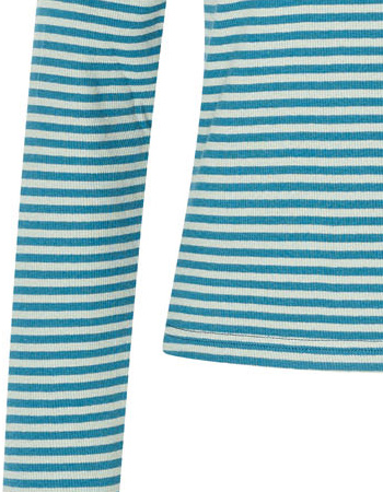 Longsleeve V&#8209;Neck Two Tone Petrol detail