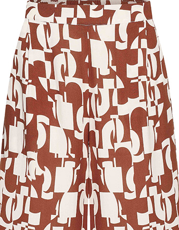 Pantalon Claudi Abstract Pecan detail