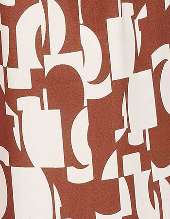 Pantalon Claudi Abstract Pecan detail