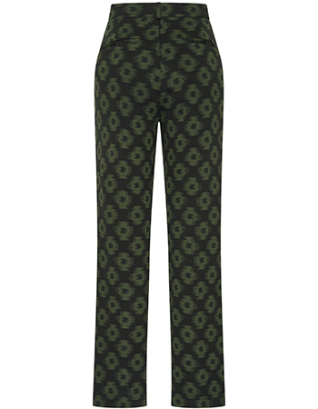 Pantalon Ikat Black Green detail