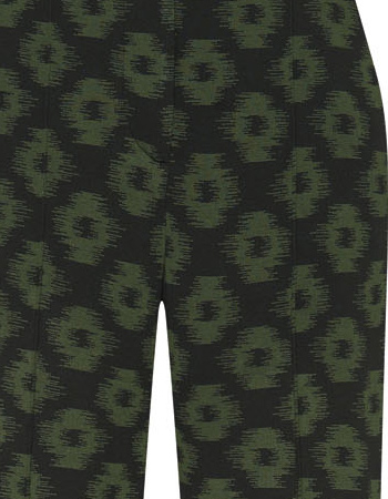 Pantalon Ikat Black Green detail