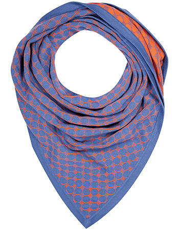 Shawl Triangle Circles Azure