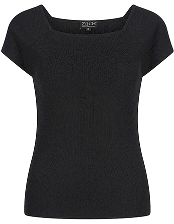 Top Square Bamboe Zwart