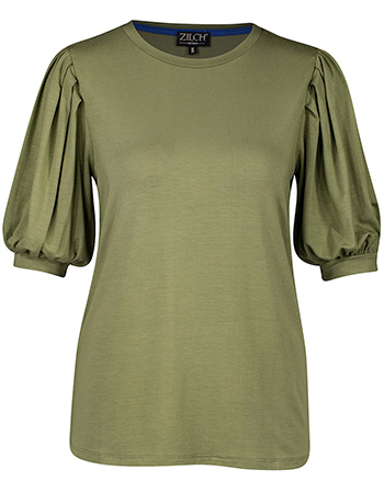 T&#8209;shirt Fancy Sleeve Moss