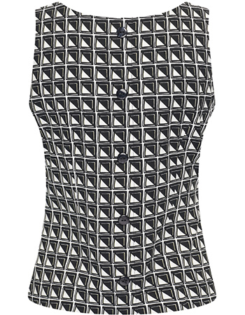 Top Buttons Stamps Black detail