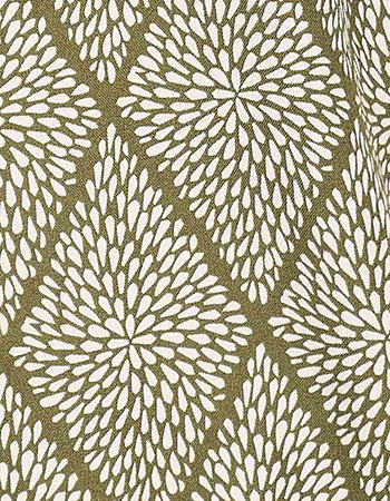 Top Claudi Drawstring Argyle Army detail