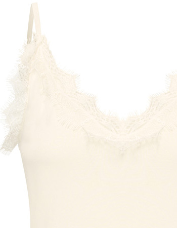 Singlet Brigitte Lace White detail