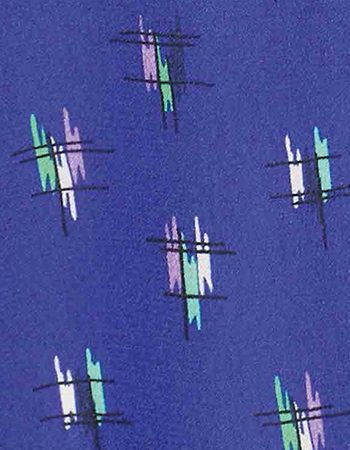 Top Ruffle Sketch Royal Blue detail