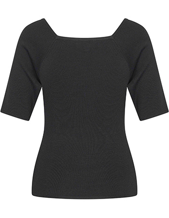 Top Square Bamboe Zwart detail