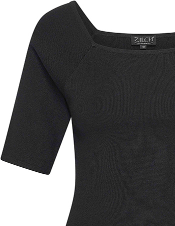 Top Square Bamboe Zwart detail