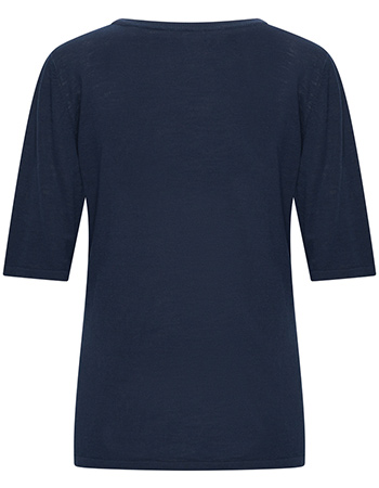 Shirt Emma V Neck Navy detail