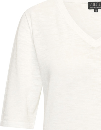 Shirt Emma  V Neck White detail