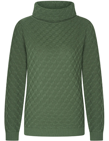 Trui Anna Losse Col  Dark Green